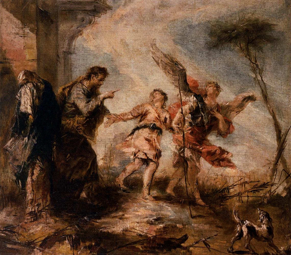 Storie di Tobia. La partenza - Chiesa dell'Angelo Raffaele, Venezia